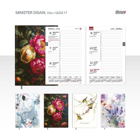 2026 Kalendermärkmik Timer MINISTER Disain Nädal H