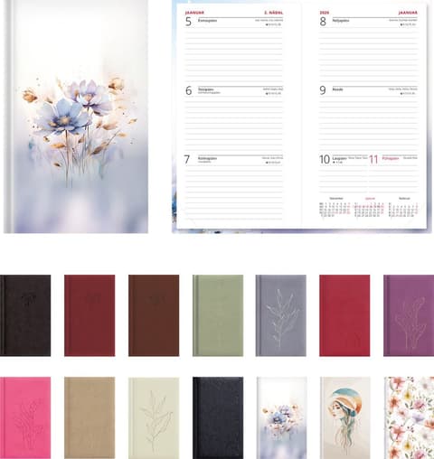 2026 Kalendermärkmik Nädal B6, kővaköide, fashion kaaned