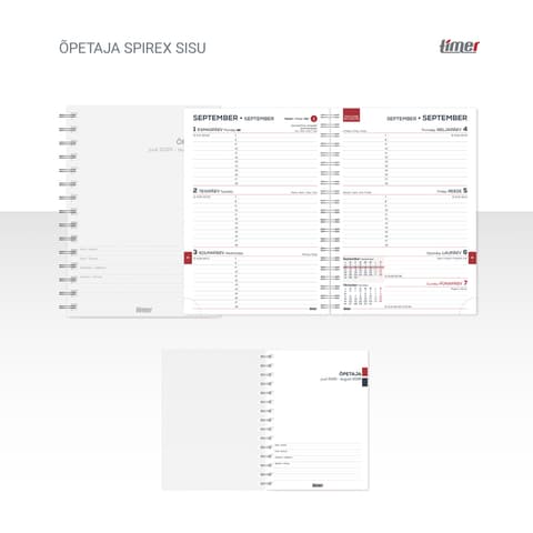 2025/2026 Timer Õpetaja Spirex sisu