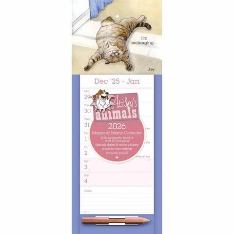 Magnetkalender 2026 Alisons Animals WTV Magnetic