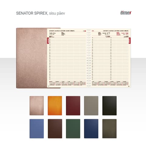 2026 Kalendermärkmik Timer SENATOR Spirex Päev
