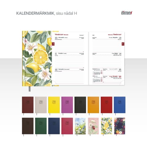 2026 Kalendermärkmik Timer Kalendermärkmik Nädal H