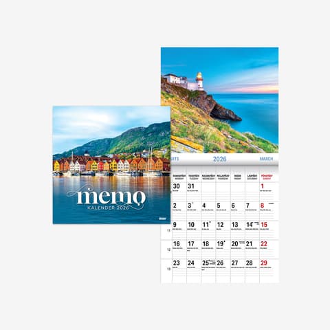 2026 Seinakalender TIMER Memo 2026