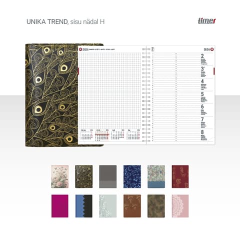 2026 Kalendermärkmik Timer UNIKA Trend Nädal H