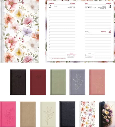 2026 Kalendermärkmik Päev B6, kõvaköide, fashion kaaned