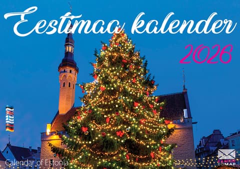 Seinakalender 2026 Eestimaa kalender A4.