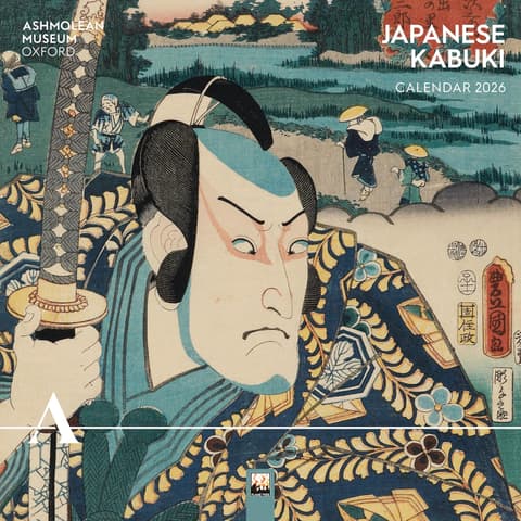Flametree Ashmolean Museum: Japanese Kabuki Wall Calendar 2026