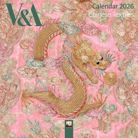 Flametree V&A: Chinese Textiles Mini Wall Calendar 2026