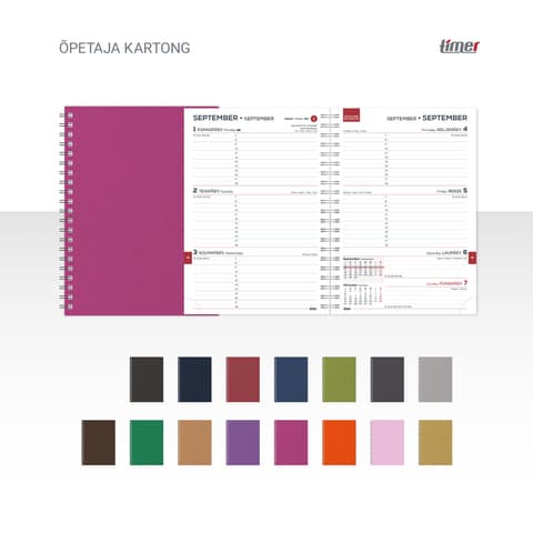 2025/2026 Timer Õpetaja Spiral ECO Kartong