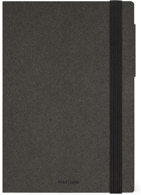 LEGAMI 25/26 kalendermärkmik keskmine 12x18cm Deep Graphite (16kuud/päev)