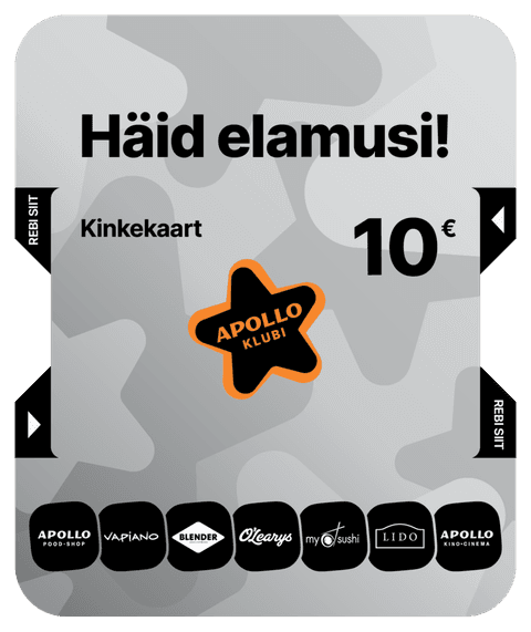 Apollo Klubi Kinkekaart 10 €, ilma ümbriseta