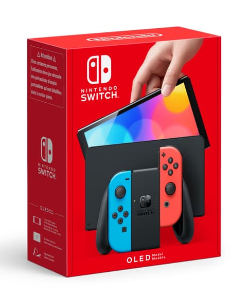 Nintendo Switch OLED konsool punane/sinine