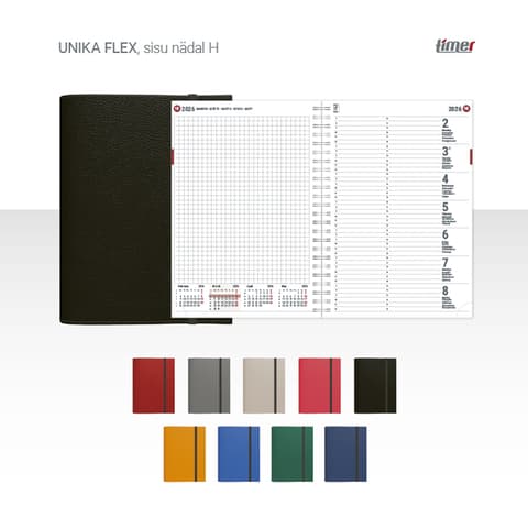 2026 Kalendermärkmik Timer UNIKA Flex Nädal H