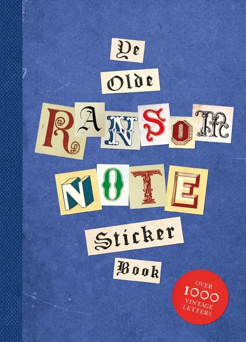 The Vintage Ransom Note Sticker Book