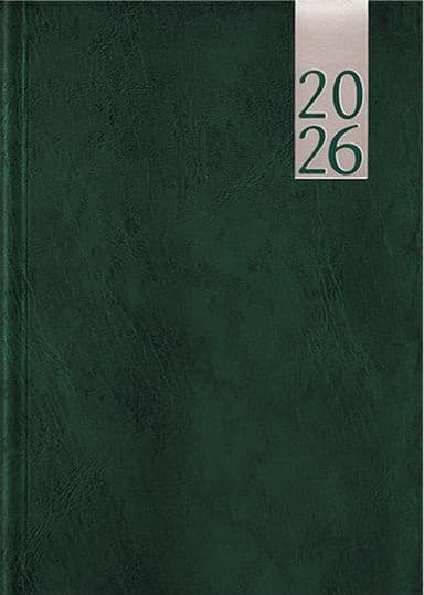 2026 Kalendermärkmik Päev A5, kõvaköide, lederiin kaaned