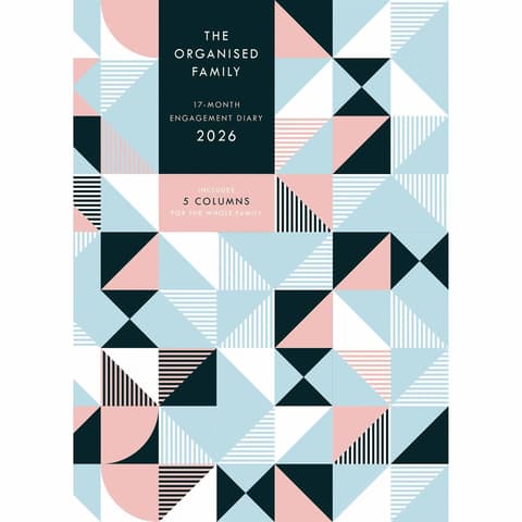 Kalendermärkmik 2026 Organised Family (Geometric) Planner Engagement Diary