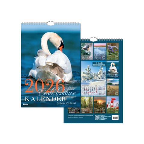 2026 Seinakalender TIMER Eesti Looduse kalender