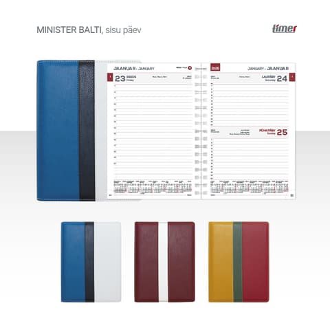 2026 Kalendermärkmik Timer MINISTER Balti Päev