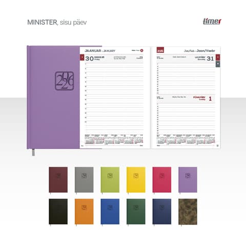 2026 Kalendermärkmik Timer MINISTER Päev