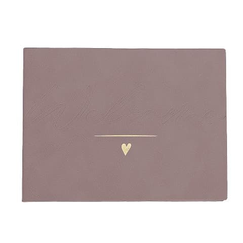 ARTE külalisteraamat Majoie roosa kuldse südamega 23x18