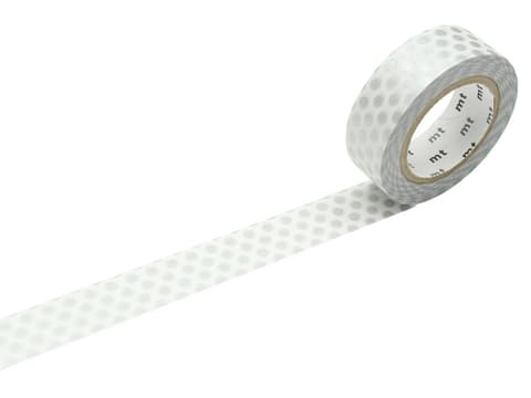 Washi teip mt 1P, 7M dot silver