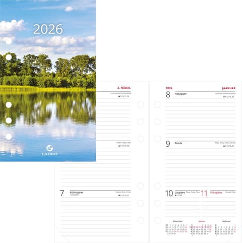 2026 Kalendermärkmik Time-master A6 sisu, nädal