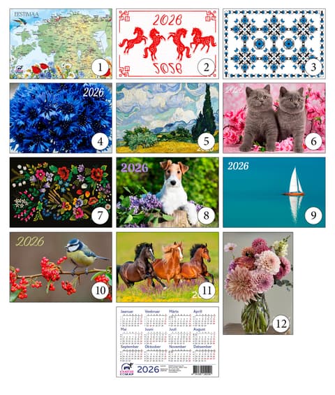 2026 Taskukalender.
