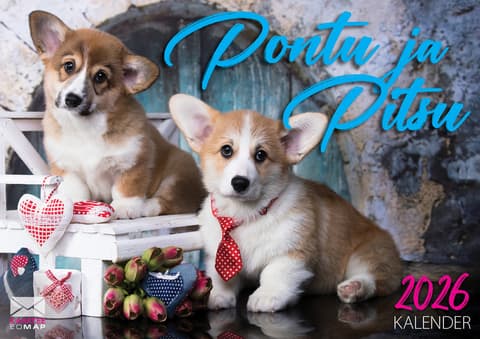 Seinakalender 2026 Pontu ja Pitsu kalender A4.