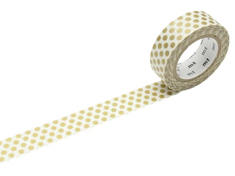 Washi teip mt 1P, 7M dot gold 3