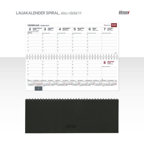 2026 Lauakalender Spiral must