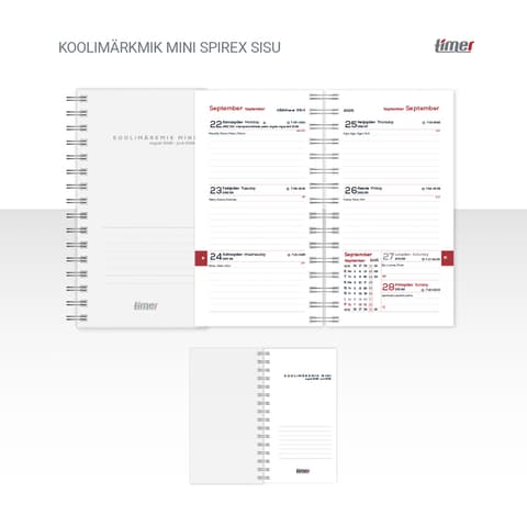 2025/2026 Timer Koolimärkmik MINI Spirex sisu