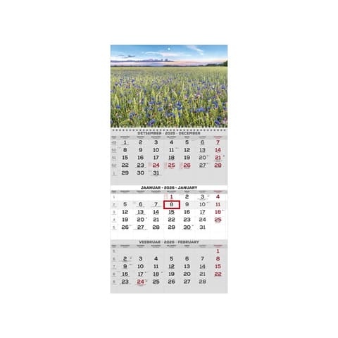 Seinakalender 2026 TRIO eesti-inglise