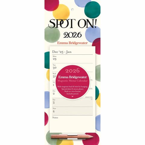 Magnetkalender 2026 Emma Bridgewater Big Polka Dot WTV Magnetic