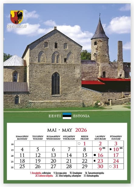 EESTIMAA 2026, 1 pildiga magnetkalender