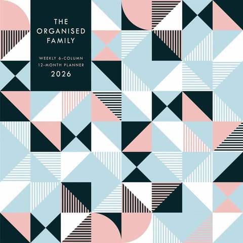 Seinakalender 2026 Organised Family (Geometric) WTV Planner Wall