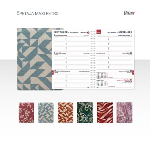 2025/2026 Timer Õpetaja MAXI Retro