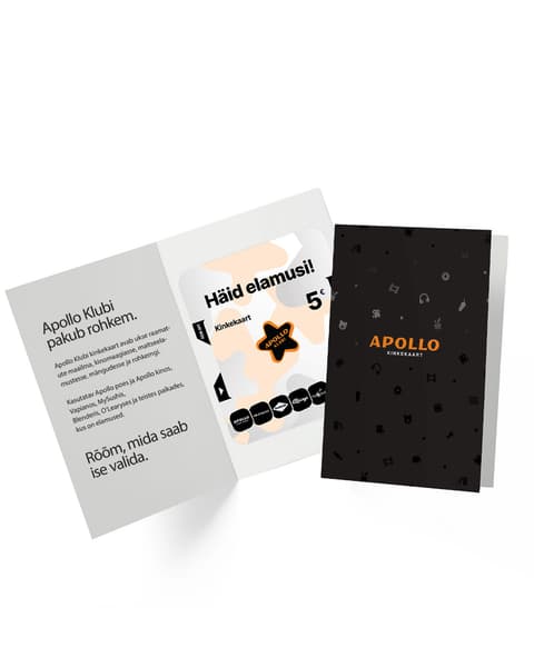 Apollo Klubi Kinkekaart 5 €, Apollo ümbrises