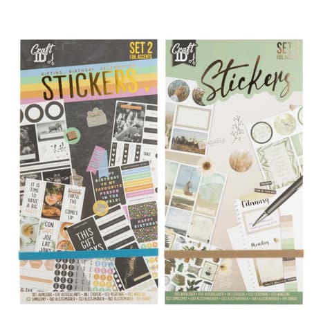 Fooliumiga kleebiseraamat 23x12cm, 20 lehte, 2 assortii.