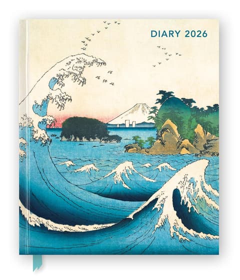Flametree Japanese Woodblocks Desk Diary 2026