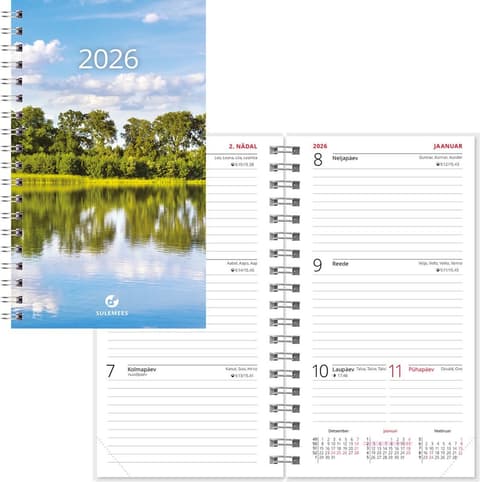 2026 Kalendermärkmik Miniboss Nädal, spiraalköites SISU