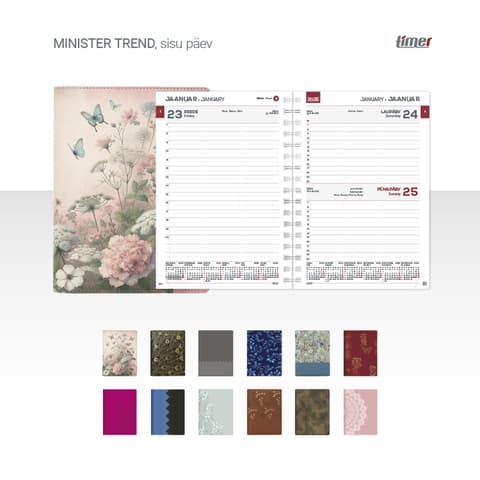 2026 Kalendermärkmik Timer MINISTER Trend Päev