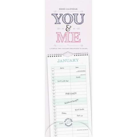 Kalendermärkmik 2026 You and Me (PFP) Planner Slim
