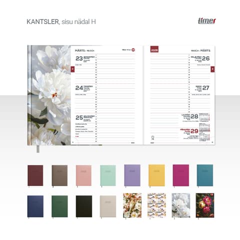 2026 Kalendermärkmik Timer KANTSLER Nädal H