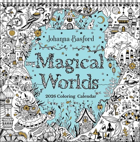 Johanna Basford´s 2026 Coloring Wall Calendar