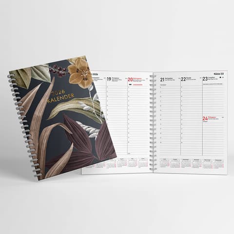 Kalendermärkmik 2026 SKV (spiraalköide vertikaalne sisu), 178 lk