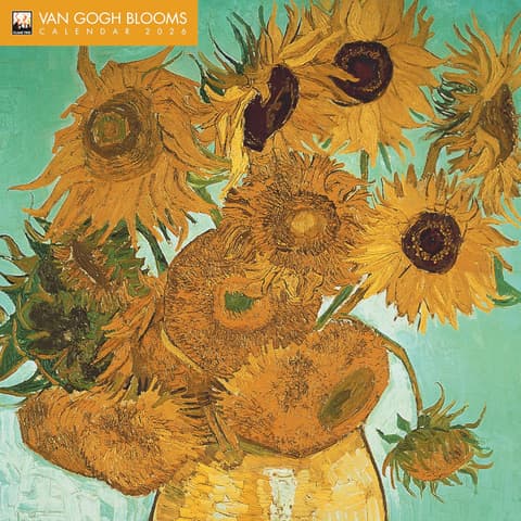 Flametree Van Gogh Blooms Wall Calendar 2026