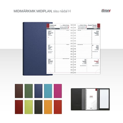 2026 Kalendermärkmik Timer Midimärkmik Midiplan Nädal H