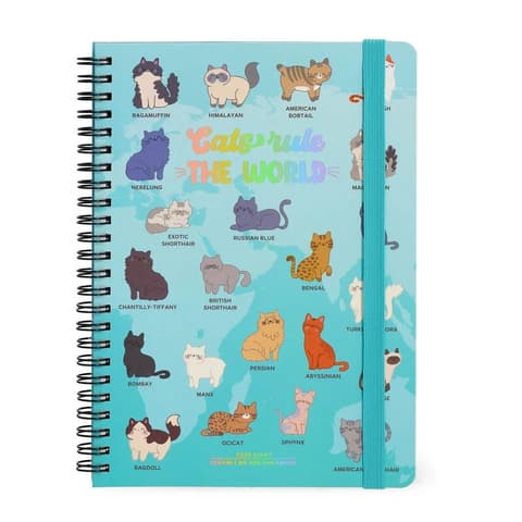 LEGAMI 2026 kalendermärkmik spiraal suur 15x21cm Kitty (12kuud/nädal)