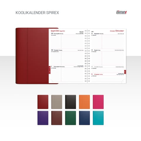 2025/2026 Timer Koolikalender Spirex