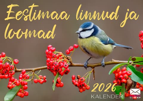Seinakalender 2026 Eestimaa linnud ja loomad.